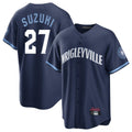 tocy C.Cubs #27 Seiya Suzuki Player Navy City Connect Home Game Stitched Jerseys
