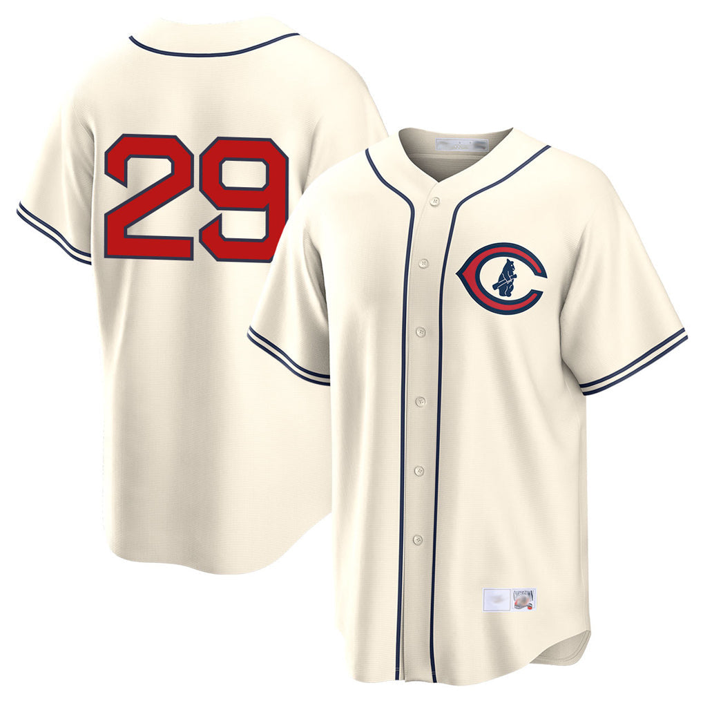 tocy C.Cubs #29 Michael Busch Player Cream Field of Dreams Home Game Stitched Jerseys