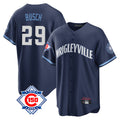 tocy C.Cubs #29 Michael Busch Player Navy 150th Anniversary City Connect Home Game Stitched Jerseys