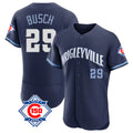 tocy C.Cubs #29 Michael Busch Player Navy City Connect 150th Anniversary Limited Elite Home Stitched Jerseys