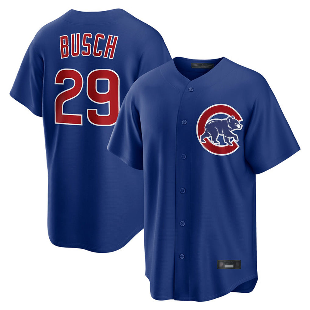 tocy C.Cubs #29 Michael Busch Player Royal Home Game Stitched Jerseys