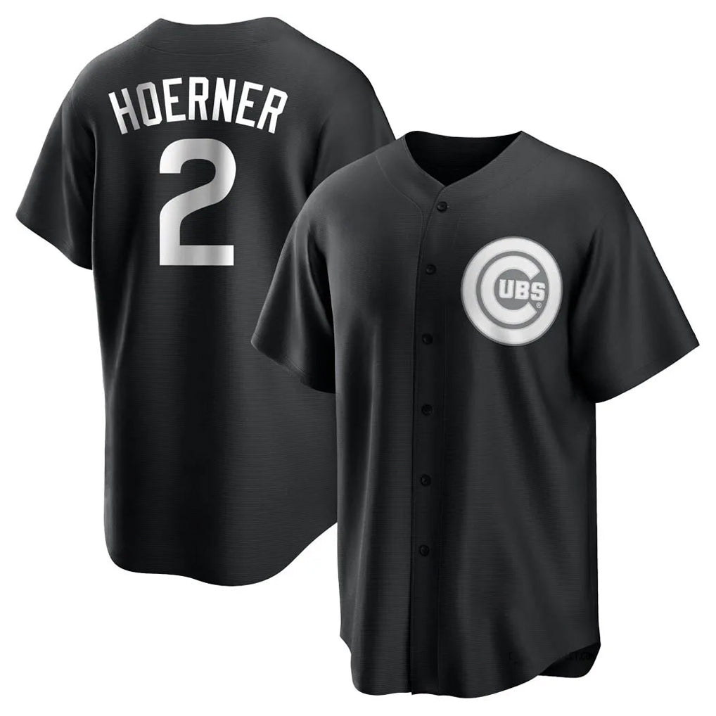 tocy C.Cubs #2 Nico Hoerner Player Black Game Stitched Jerseys