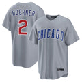 tocy C.Cubs #2 Nico Hoerner Player Gray Home Game Stitched Jerseys
