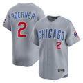 tocy C.Cubs #2 Nico Hoerner Player Gray Road Limited Home Stitched Jerseys