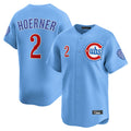 tocy C.Cubs #2 Nico Hoerner Player Light Blue Limited Home Stitched Jerseys