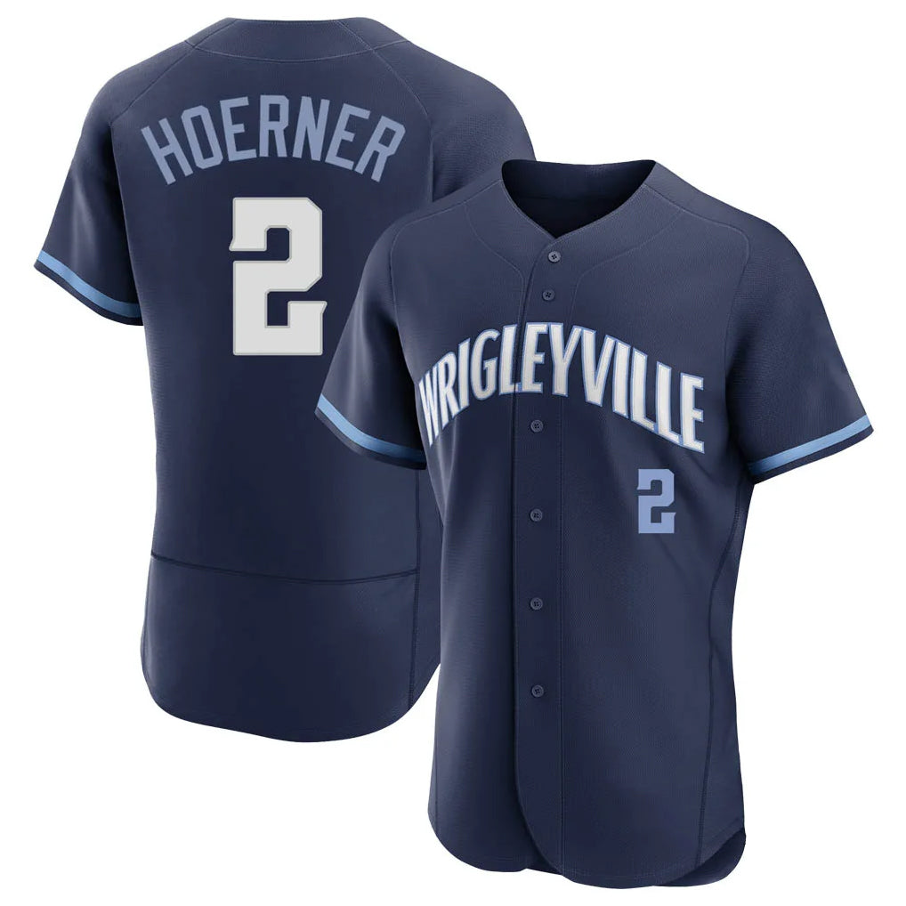 tocy C.Cubs #2 Nico Hoerner Player Navy City Connect Limited Elite Home Stitched Jerseys