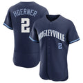 tocy C.Cubs #2 Nico Hoerner Player Navy City Connect Limited Elite Home Stitched Jerseys