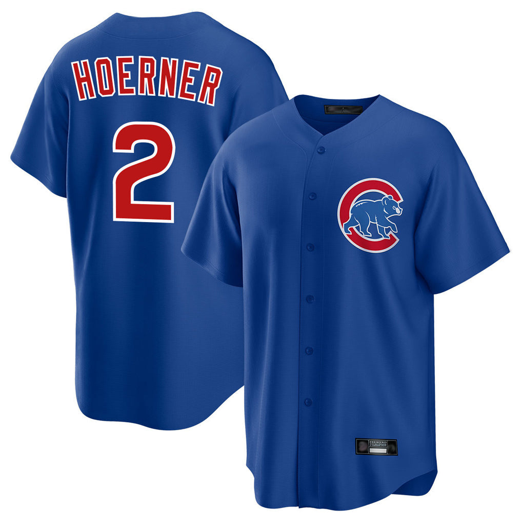 tocy C.Cubs #2 Nico Hoerner Player Royal Home Game Stitched Jerseys