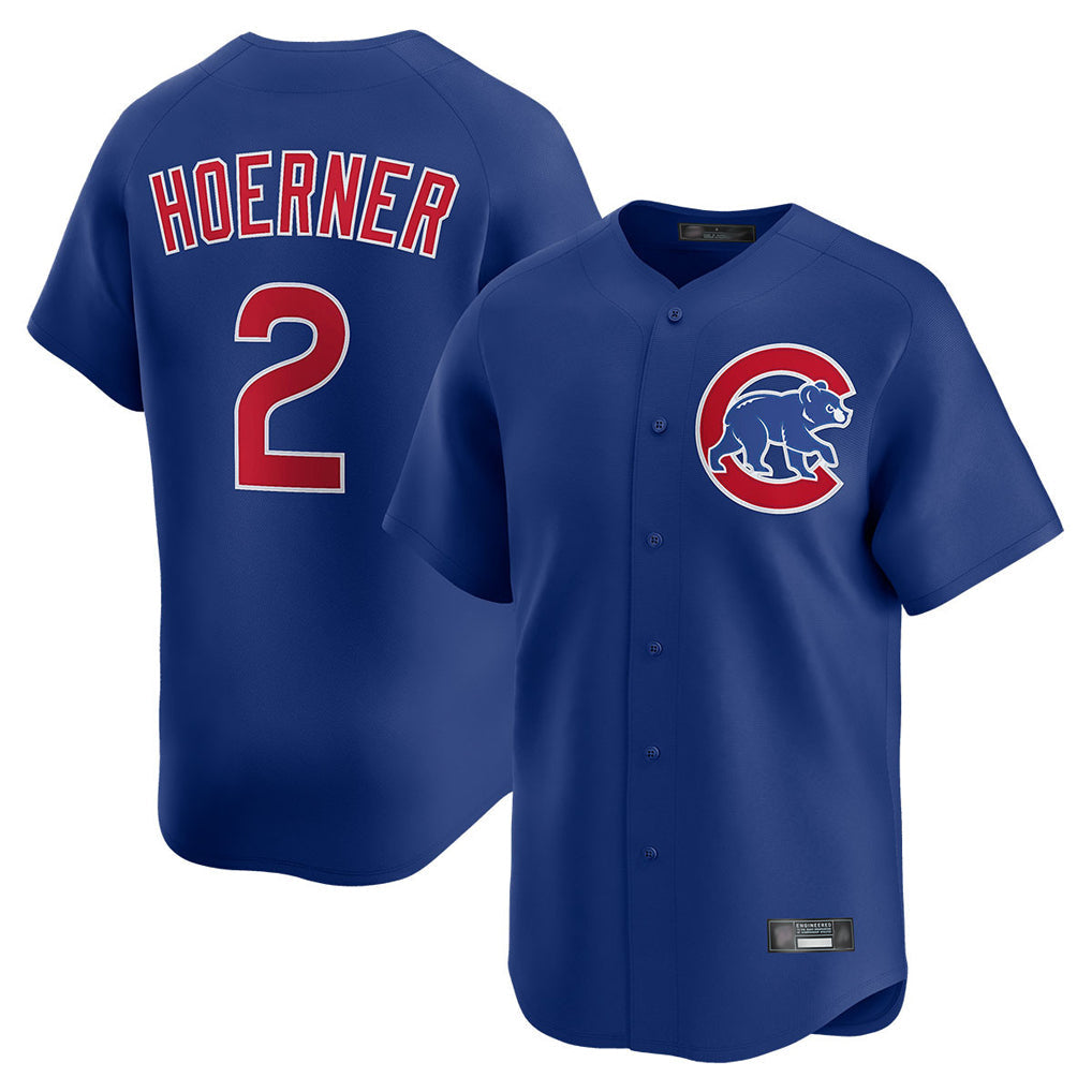 tocy C.Cubs #2 Nico Hoerner Player Royal Limited Home Stitched Jerseys