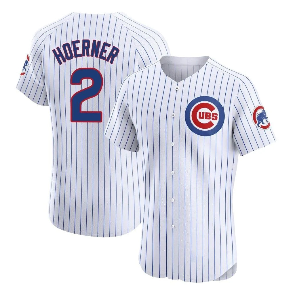 tocy C.Cubs #2 Nico Hoerner Player White Limited Elite Home Game Stitched Jerseys