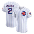 tocy C.Cubs #2 Nico Hoerner Player White Limited Elite Home Game Stitched Jerseys