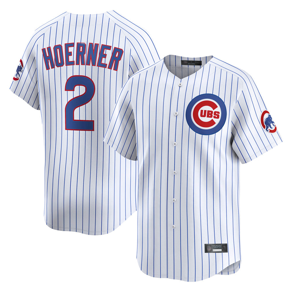 tocy C.Cubs #2 Nico Hoerner Player White Limited Home Game Stitched Jerseys