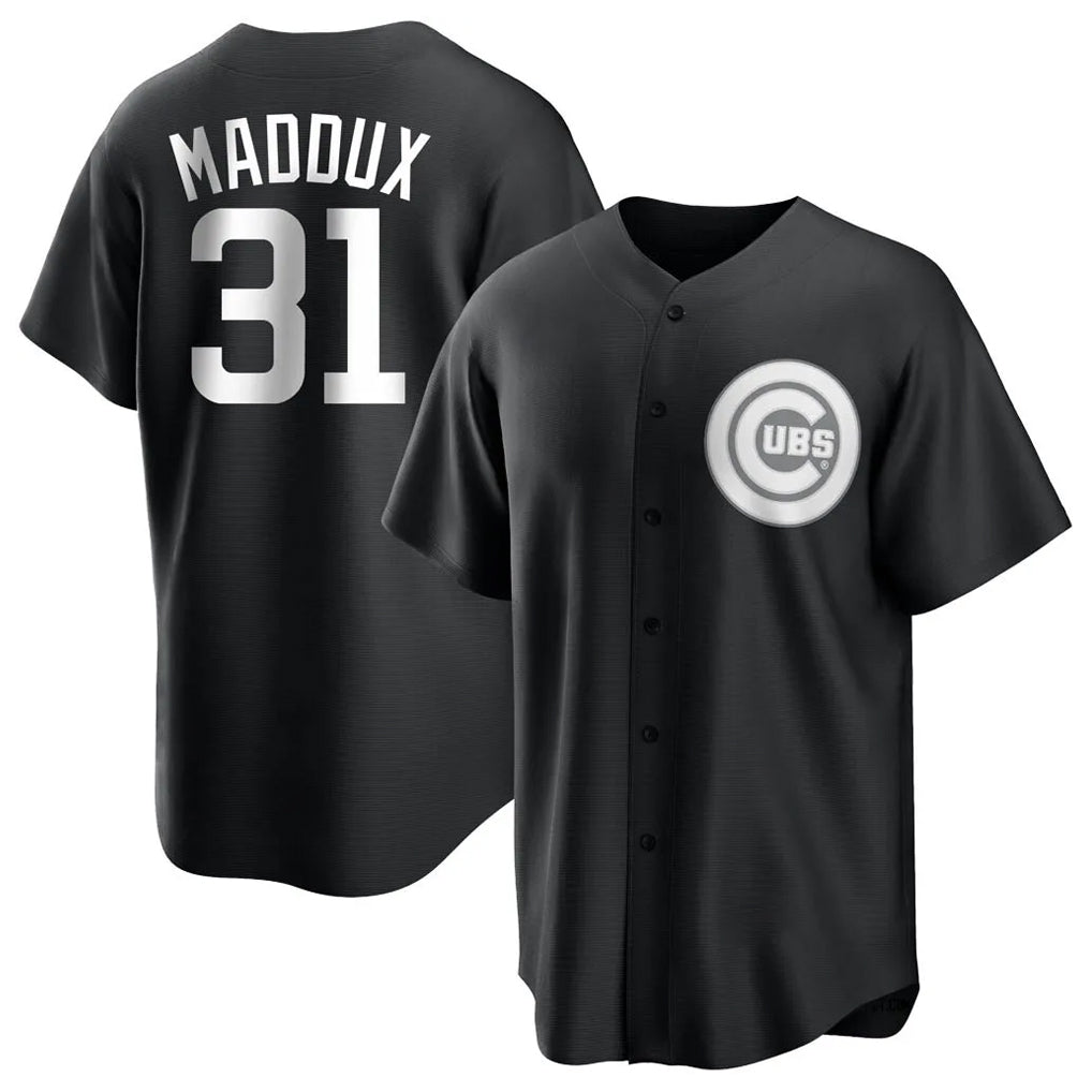 tocy C.Cubs #31 Greg Maddux Player Black Game Stitched Jerseys