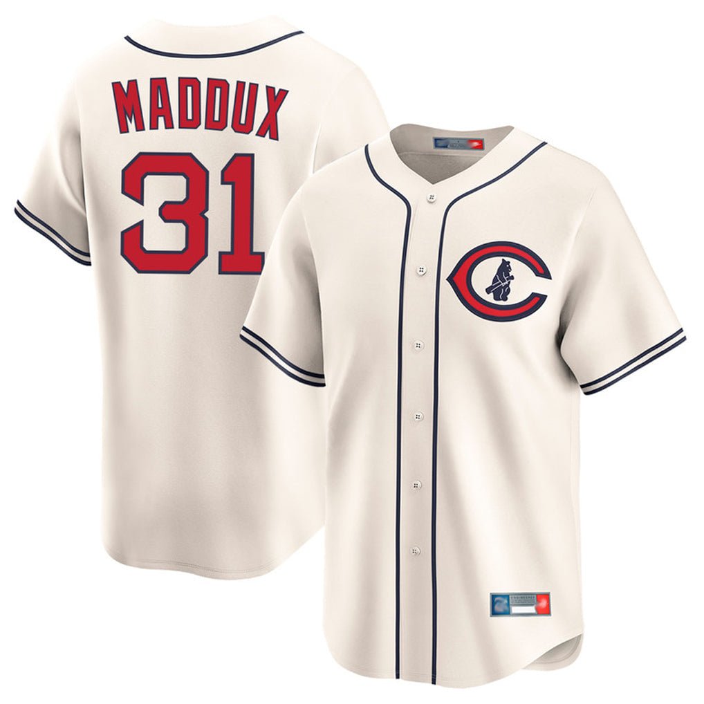 tocy C.Cubs #31 Greg Maddux Player Cream Field of Dreams Limited Home Game Stitched Jerseys