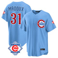 tocy C.Cubs #31 Greg Maddux Player Light Blue 150th Anniversary Home Game Stitched Jerseys