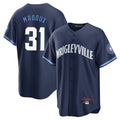 tocy C.Cubs #31 Greg Maddux Player Navy City Connect Home Game Stitched Jerseys