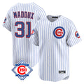 tocy C.Cubs #31 Greg Maddux Player White 150th Anniversary Limited Home Game Stitched Jerseys