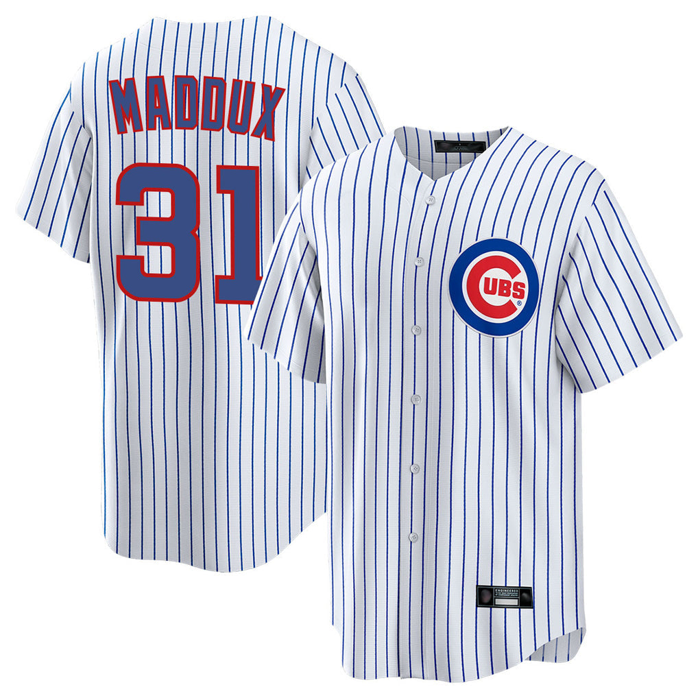 tocy C.Cubs #31 Greg Maddux Player White Game Home Stitched Jerseys