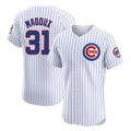 tocy C.Cubs #31 Greg Maddux Player White Limited Elite Home Game Stitched Jerseys