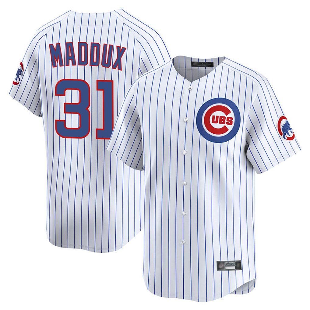 tocy C.Cubs #31 Greg Maddux Player White Limited Home Game Stitched Jerseys