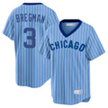 tocy C.Cubs #3 Alex Bregman Blue T-shirt Cooperstown Collection Limited Stitched Jerseys