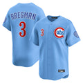tocy C.Cubs #3 Alex Bregman Light Blue Limited Home Stitched Jerseys
