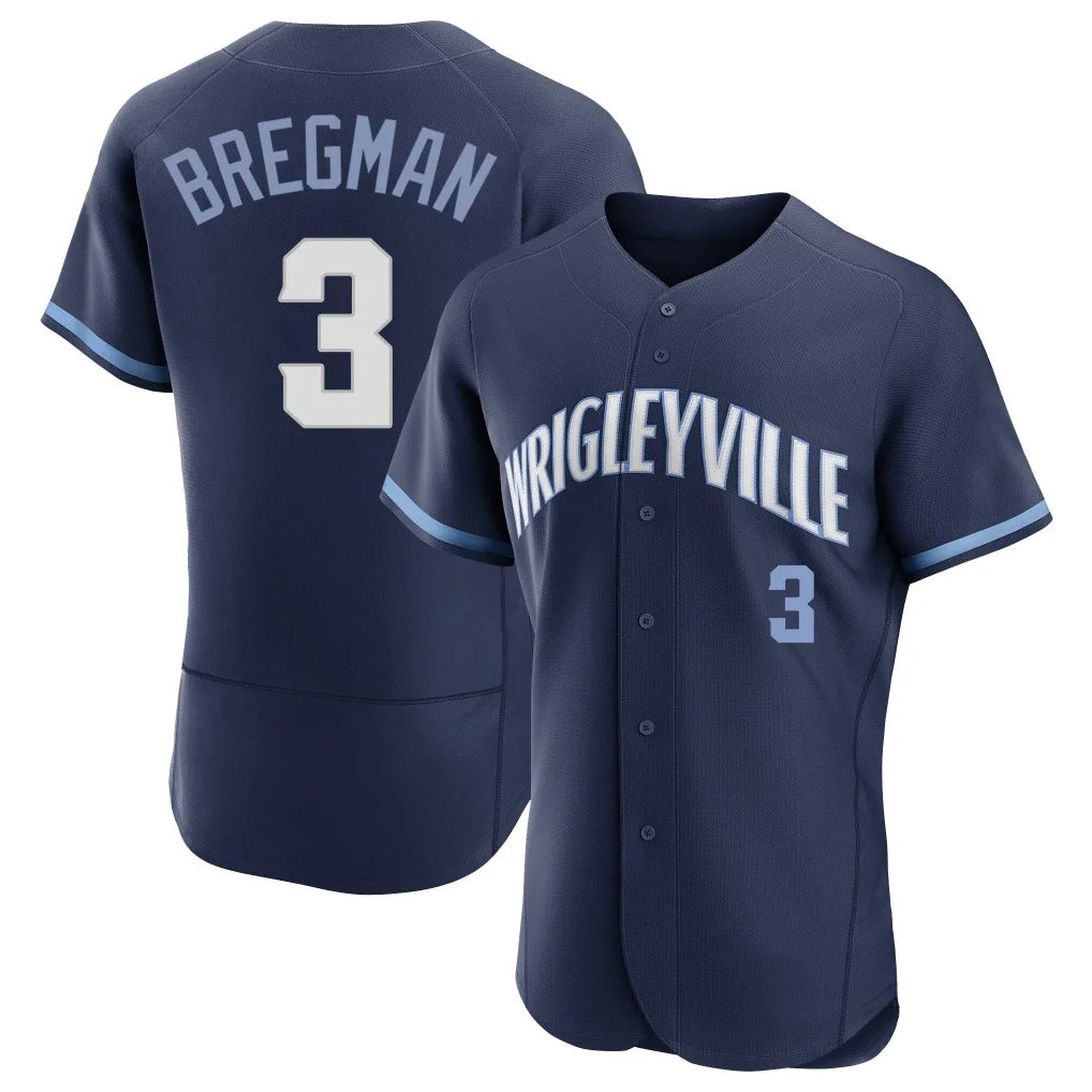 tocy C.Cubs #3 Alex Bregman Navy City Connect Limited Elite Home Stitched Jerseys