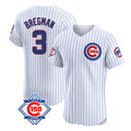 tocy C.Cubs #3 Alex Bregman White 150th Anniversary Limited Elite Home Game Stitched Jerseys