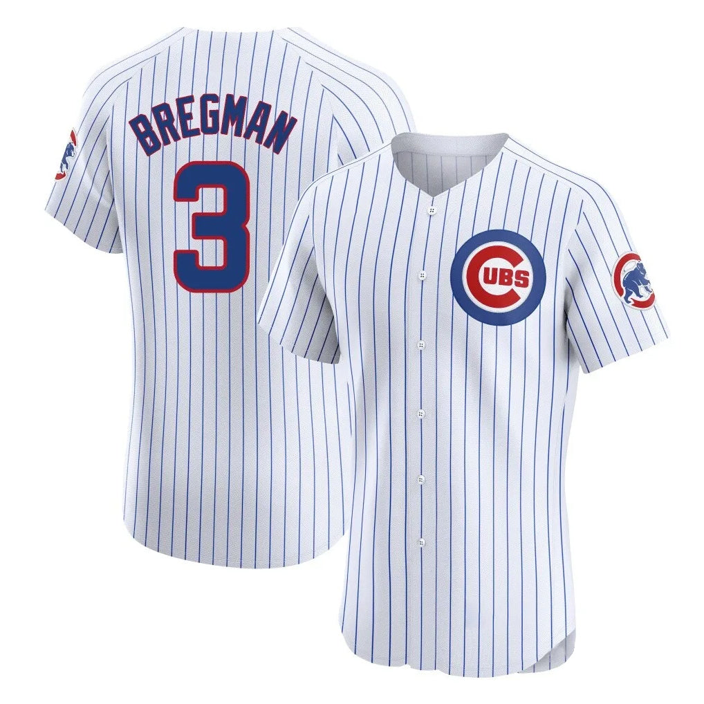 tocy C.Cubs #3 Alex Bregman White Limited Elite Home Game Stitched Jerseys