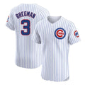 tocy C.Cubs #3 Alex Bregman White Limited Elite Home Game Stitched Jerseys
