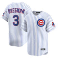 tocy C.Cubs #3 Alex Bregman White Limited Home Game Stitched Jerseys