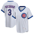 tocy C.Cubs #3 Alex Bregman White T-shirt Cooperstown Collection Limited Stitched Jerseys