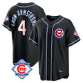 tocy C.Cubs #4 Pete Crow-Armstrong Player Black Fashion Out 150th Anniversary Game Stitched Jerseys