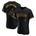 tocy C.Cubs #4 Pete Crow-Armstrong Player Black Snake Skin City Limited Elite Home Game Stitched Jerseys