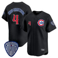 tocy C.Cubs #4 Pete Crow-Armstrong Player Black Vapor Premier Limited Home Stitched Jerseys