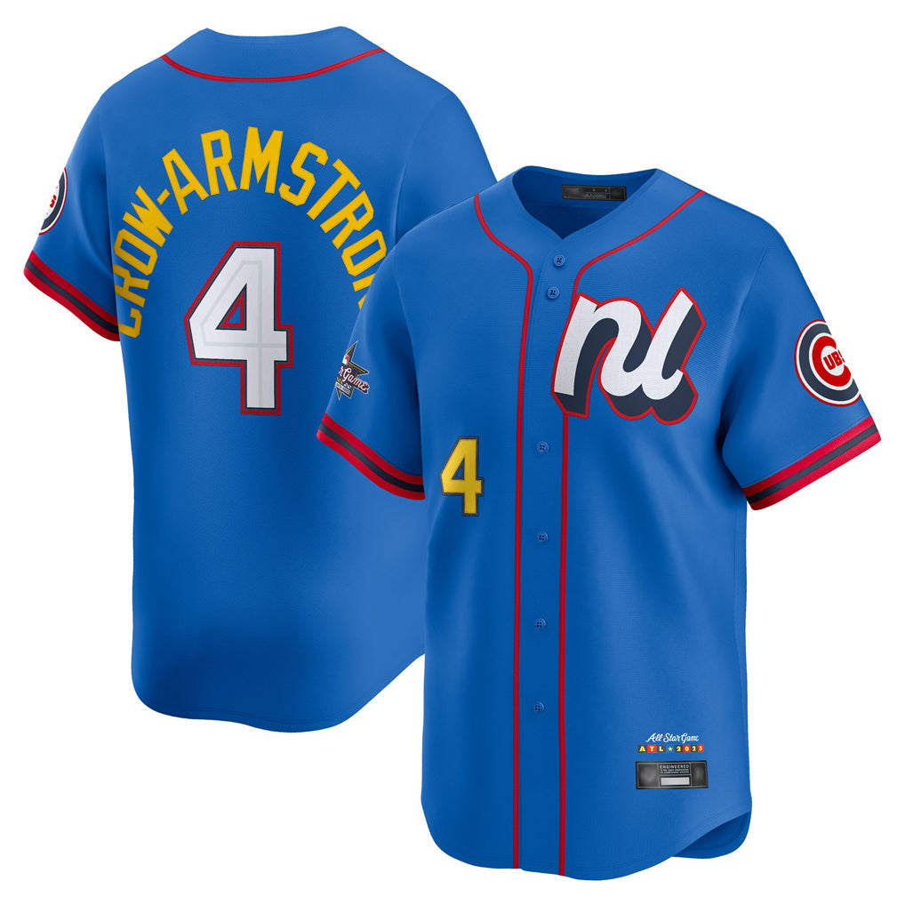 tocy C.Cubs #4 Pete Crow-Armstrong Player Blue National League All-Star Edition Limited Stitched Jerseys