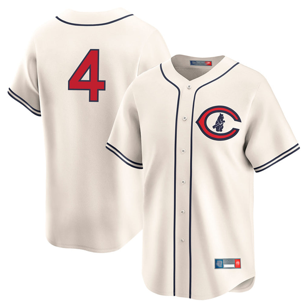 tocy C.Cubs #4 Pete Crow-Armstrong Player Cream Field of Dreams Limited Home Game Stitched Jerseys