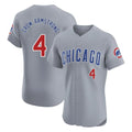 tocy C.Cubs #4 Pete Crow-Armstrong Player Gray Road Limited Elite Home Stitched Jerseys