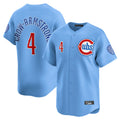 tocy C.Cubs #4 Pete Crow-Armstrong Player Light Blue Limited Home Stitched Jerseys