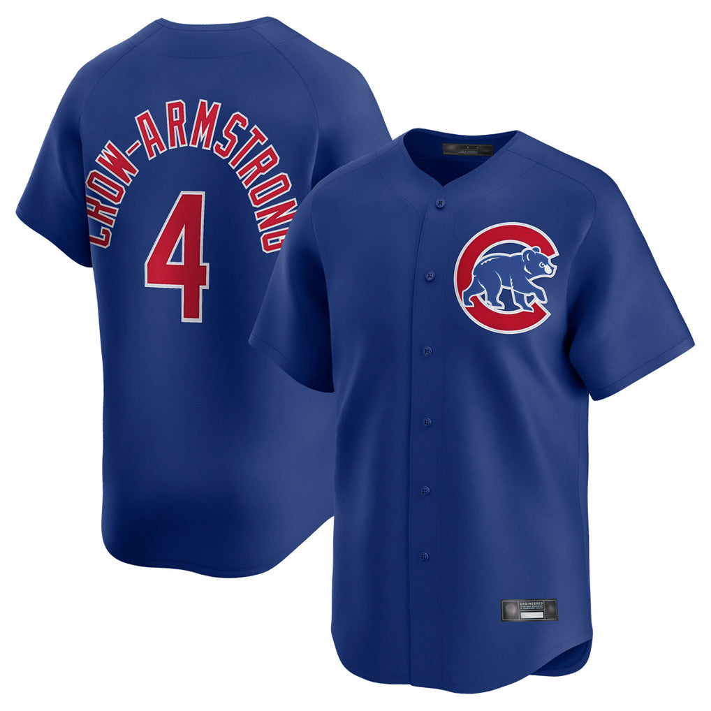 tocy C.Cubs #4 Pete Crow-Armstrong Player Royal Limited Home Stitched Jerseys