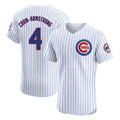 tocy C.Cubs #4 Pete Crow-Armstrong Player White Limited Elite Home Game Stitched Jerseys