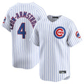tocy C.Cubs #4 Pete Crow-Armstrong Player White Limited Home Game Stitched Jerseys