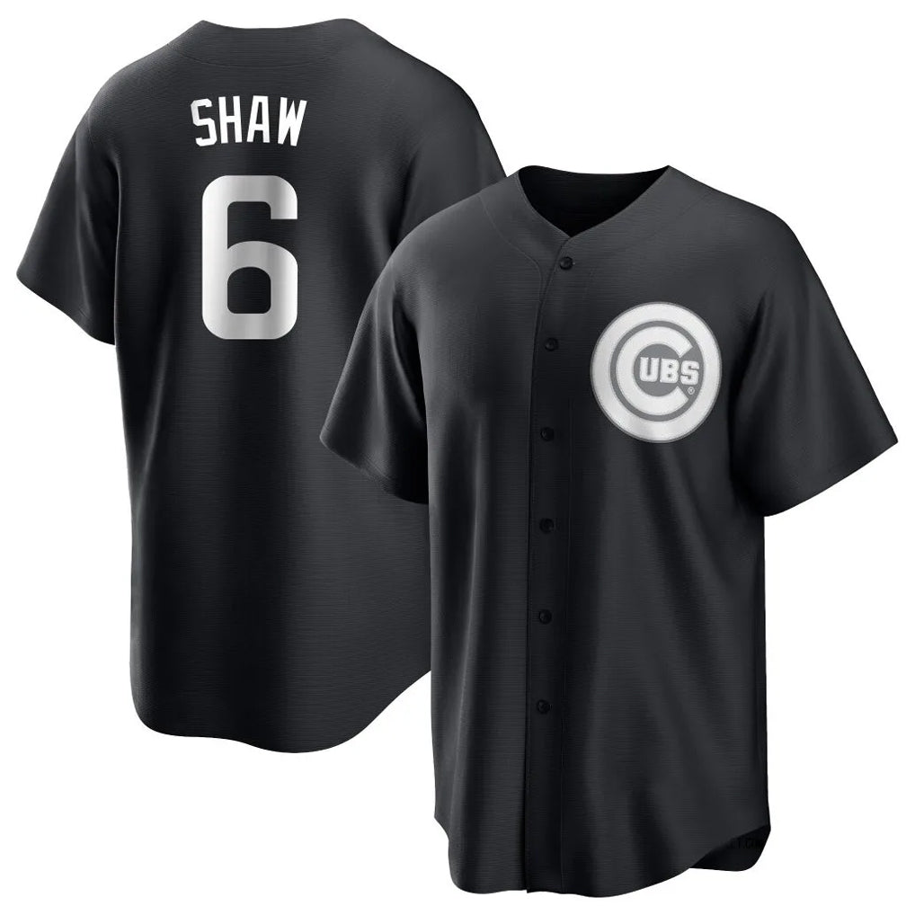 tocy C.Cubs #6 Matt Shaw Player Black Game Stitched Jerseys