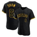 tocy C.Cubs #6 Matt Shaw Player Black Snake Skin City Limited Elite Home Game Stitched Jerseys
