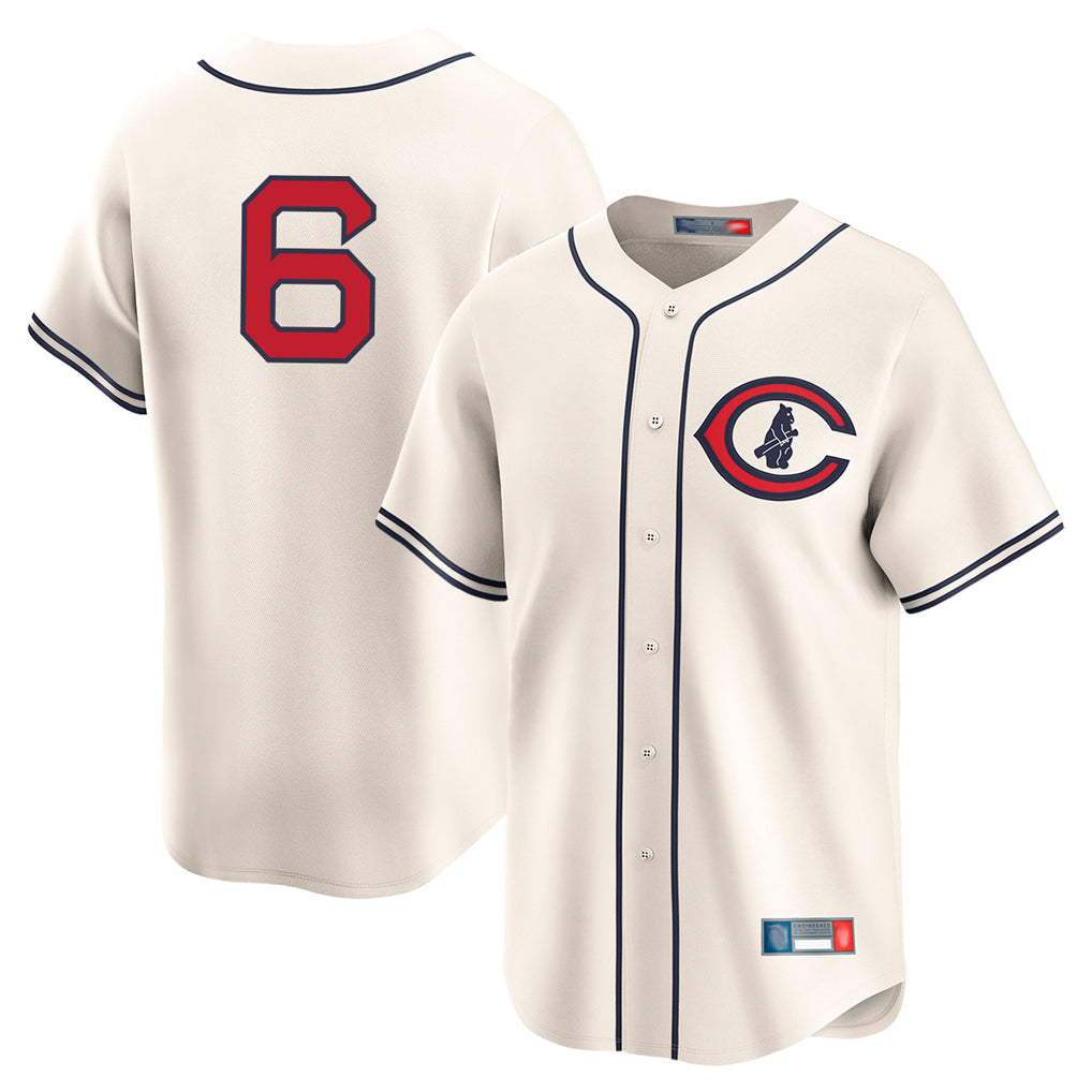 tocy C.Cubs #6 Matt Shaw Player Cream Field of Dreams Limited Home Game Stitched Jerseys