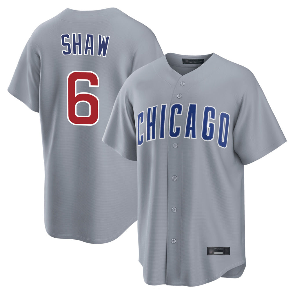 tocy C.Cubs #6 Matt Shaw Player Gray Home Game Stitched Jerseys