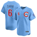 tocy C.Cubs #6 Matt Shaw Player Light Blue Limited Home Stitched Jerseys