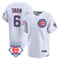 tocy C.Cubs #6 Matt Shaw Player White 150th Anniversary Limited Home Game Stitched Jerseys