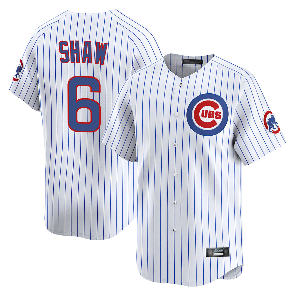 tocy C.Cubs #6 Matt Shaw Player White Limited Home Game Stitched Jerseys