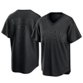 tocy C.Cubs #7 Dansby Swanson Player Black T-shirt Home Game Stitched Jerseys